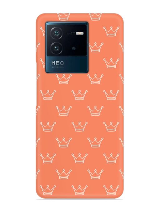 Hand Drawn Crown Snap Case for Iqoo Neo 6 (5G) Zapvi