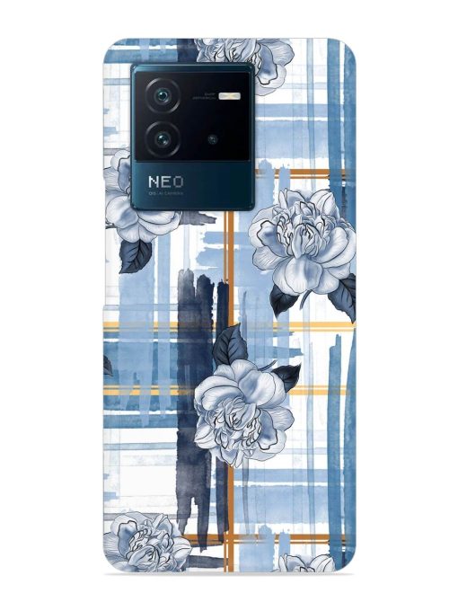 Watercolor Pattern Rose Snap Case for Iqoo Neo 6 (5G) Zapvi