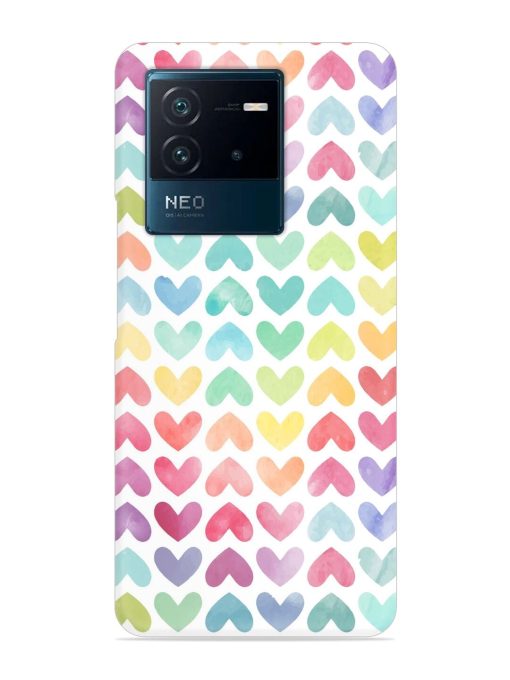 Seamless Colorful Watercolor Snap Case for Iqoo Neo 6 (5G) Zapvi