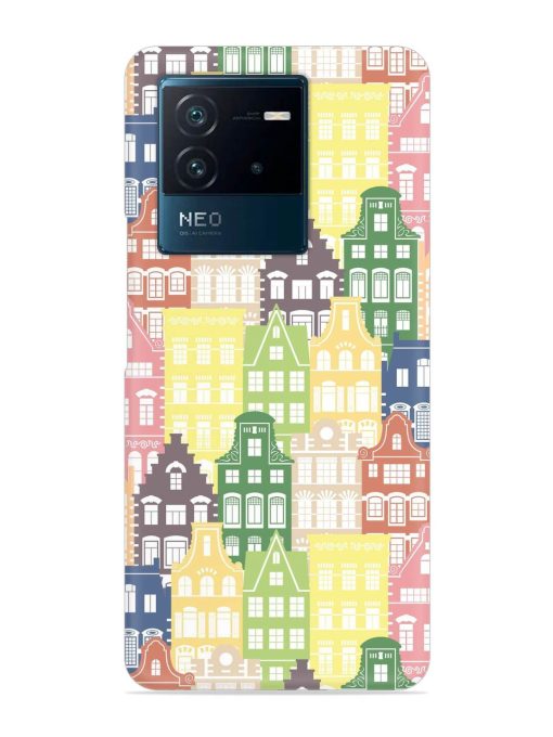 Seamless Shapes Pattern Snap Case for Iqoo Neo 6 (5G) Zapvi