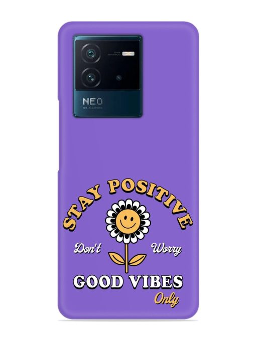 Retro Positive Flower Snap Case for Iqoo Neo 6 (5G) Zapvi