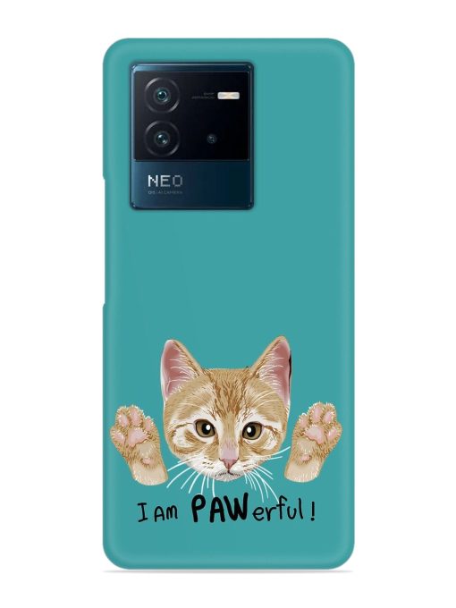 Typography Slogan Cat Snap Case for Iqoo Neo 6 (5G)