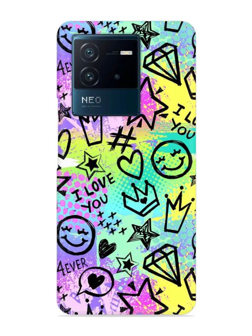 Bright Seamless Pattern Snap Case for Iqoo Neo 6 (5G) Zapvi