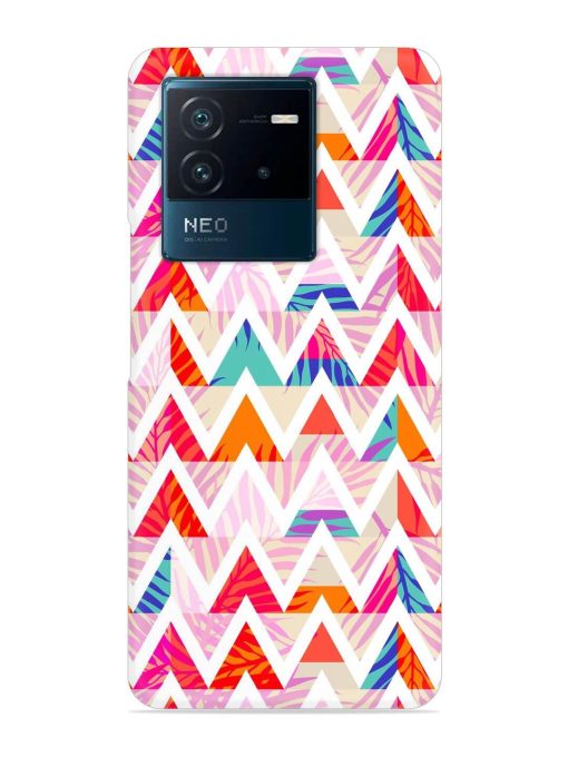 Abstract Triangle Background Snap Case for Iqoo Neo 6 (5G) Zapvi