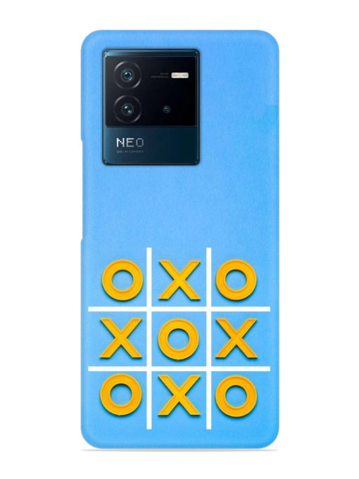 Yellow Plastic Crosses Snap Case for Iqoo Neo 6 (5G) Zapvi