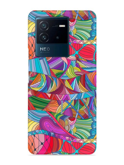 Seamless Patterns Hand Drawn Snap Case for Iqoo Neo 6 (5G) Zapvi