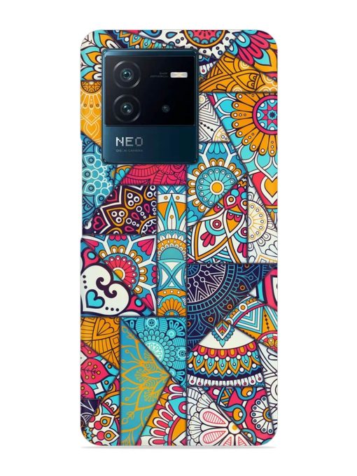 Patchwork Pattern Vintage Snap Case for Iqoo Neo 6 (5G)