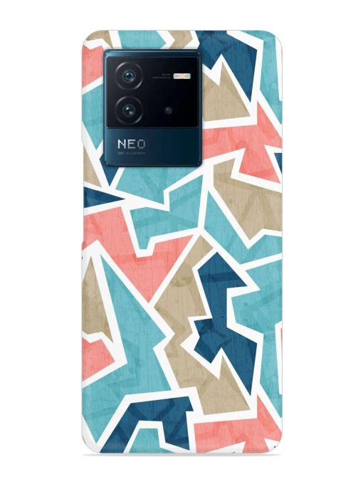 Vintage Geometric Triangle Snap Case for Iqoo Neo 6 (5G) Zapvi