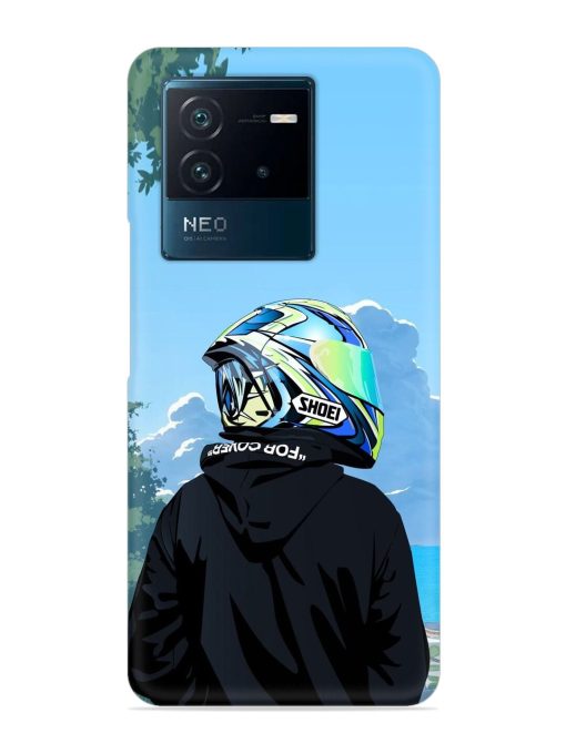 Rider With Helmet Snap Case for Iqoo Neo 6 (5G) Zapvi