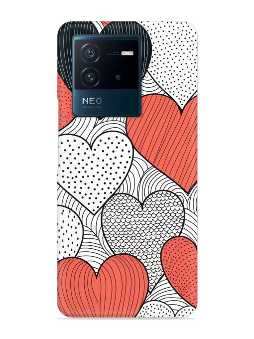 Girly Heart Seamless Snap Case for Iqoo Neo 6 (5G) Zapvi