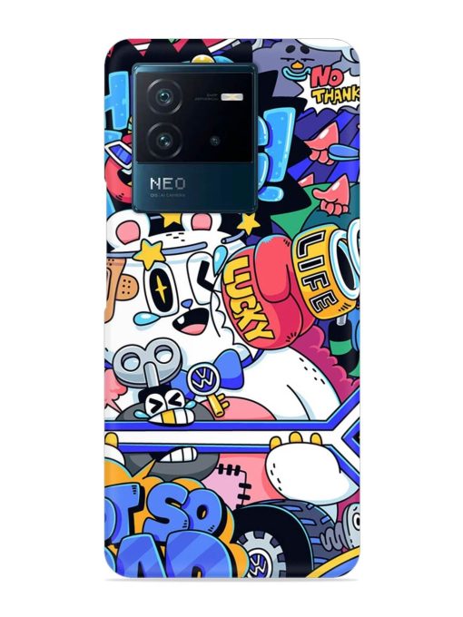 Universal Doodle Snap Case for Iqoo Neo 6 (5G) Zapvi