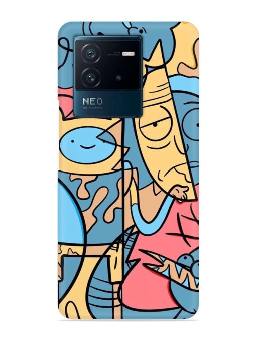 Silly Face Doodle Snap Case for Iqoo Neo 6 (5G) Zapvi