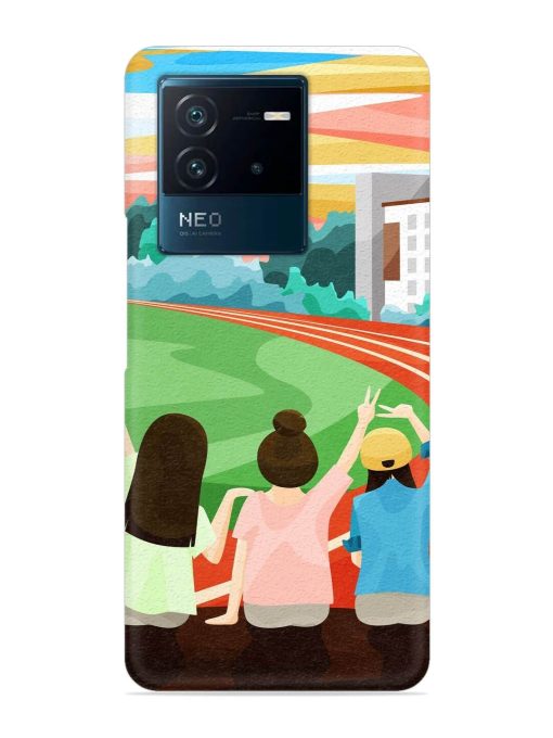 School Playground Snap Case for Iqoo Neo 6 (5G) Zapvi