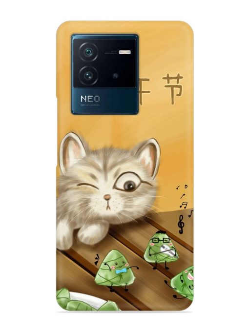 Cat Scorpion Dancing Snap Case for Iqoo Neo 6 (5G) Zapvi