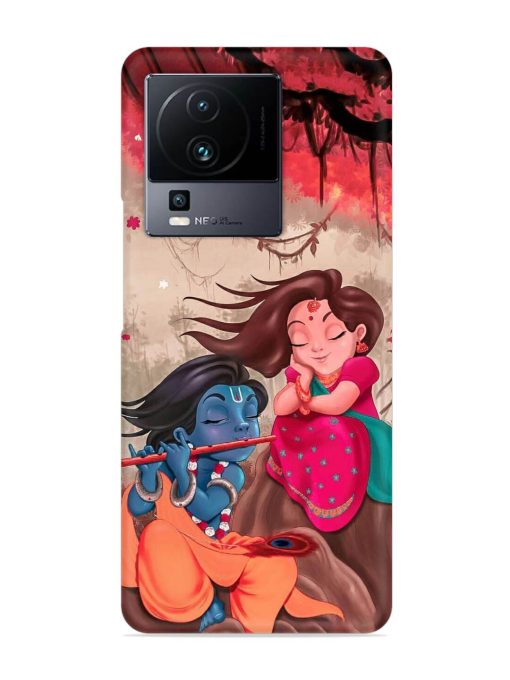 Radhe Krishna Water Art Snap Case for Iqoo Neo 7 (5G) Zapvi