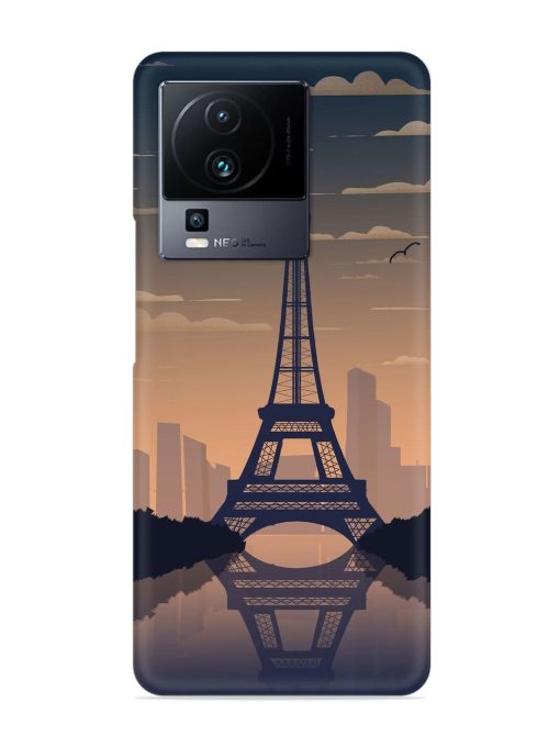 France Paris Eiffel Tower Gradient Snap Case for Iqoo Neo 7 (5G) Zapvi