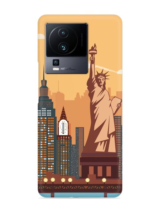 New York Statue Of Liberty Architectural Scenery Snap Case for Iqoo Neo 7 (5G) Zapvi