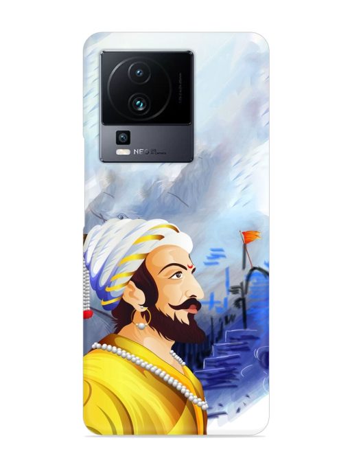 Shivaji Maharaj Color Paint Art Snap Case for Iqoo Neo 7 (5G) Zapvi