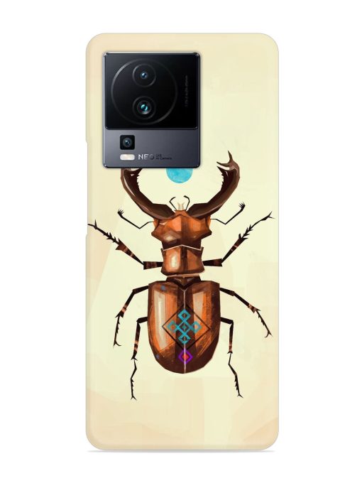 Stag Beetle Vector Snap Case for Iqoo Neo 7 (5G) Zapvi