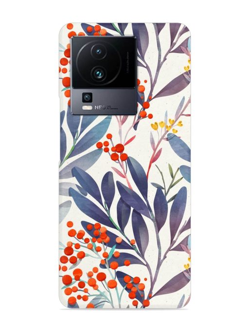 Seamless Floral Pattern Snap Case for Iqoo Neo 7 (5G)