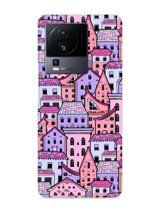 Seamless Pattern Houses Snap Case for Iqoo Neo 7 (5G) Zapvi