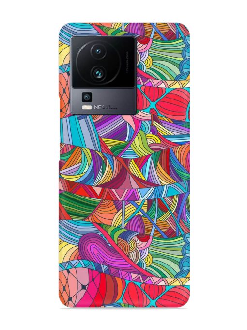 Seamless Patterns Hand Drawn Snap Case for Iqoo Neo 7 (5G) Zapvi