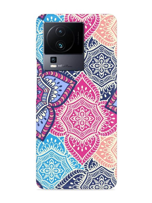 Ethnic Floral Seamless Snap Case for Iqoo Neo 7 (5G) Zapvi