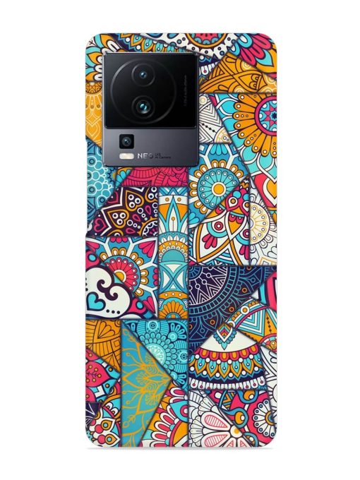 Patchwork Pattern Vintage Snap Case for Iqoo Neo 7 (5G)