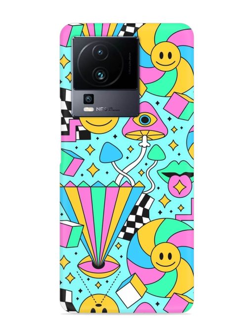 Trippy Rainbow 60S Snap Case for Iqoo Neo 7 (5G)