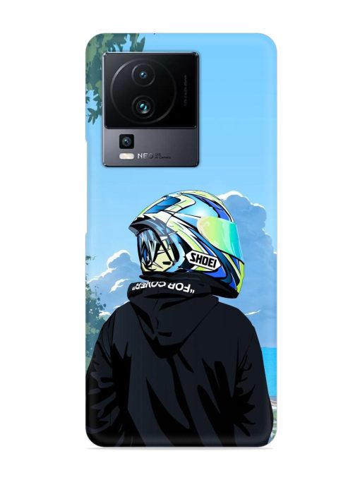 Rider With Helmet Snap Case for Iqoo Neo 7 (5G) Zapvi