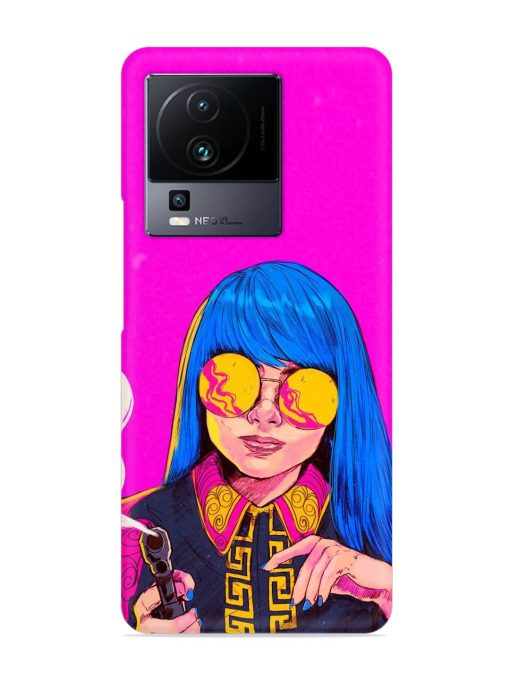 Aesthetic Anime Girl Snap Case for Iqoo Neo 7 (5G) Zapvi