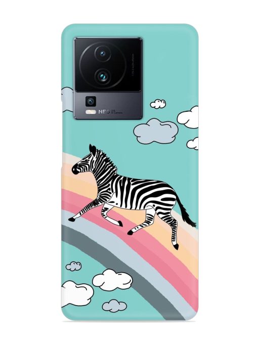 Running Zebra Snap Case for Iqoo Neo 7 (5G) Zapvi