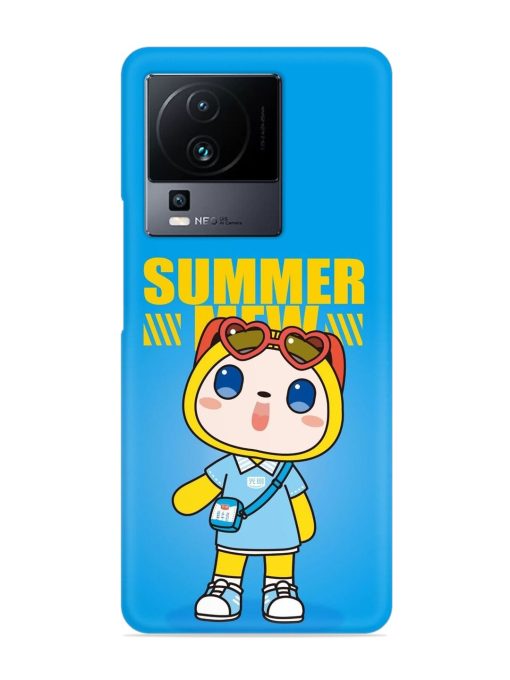 Summer Mew Cartoon Snap Case for Iqoo Neo 7 (5G)