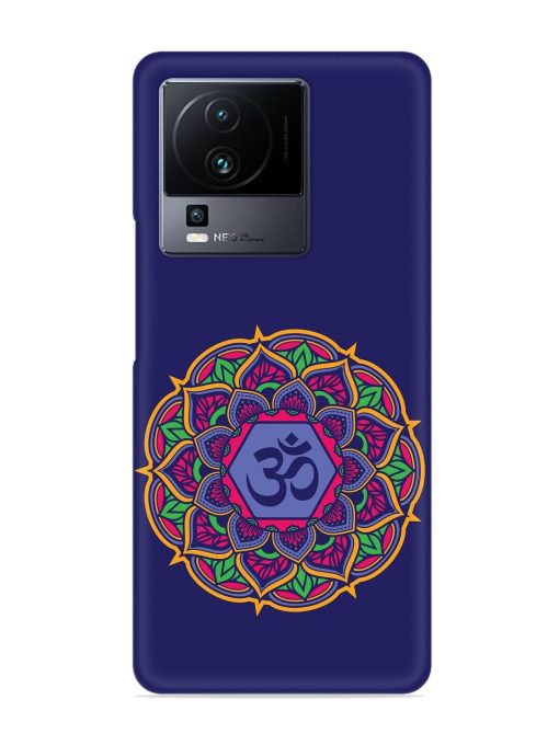 Om Mandala Art Blue Snap Case for Iqoo Neo 7 Pro (5G) Zapvi