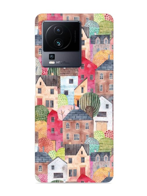 Abstract Seamless Pattern Snap Case for Iqoo Neo 7 Pro (5G) Zapvi