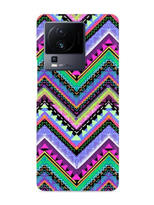 Tribal Aztec Print Snap Case for Iqoo Neo 7 Pro (5G) Zapvi