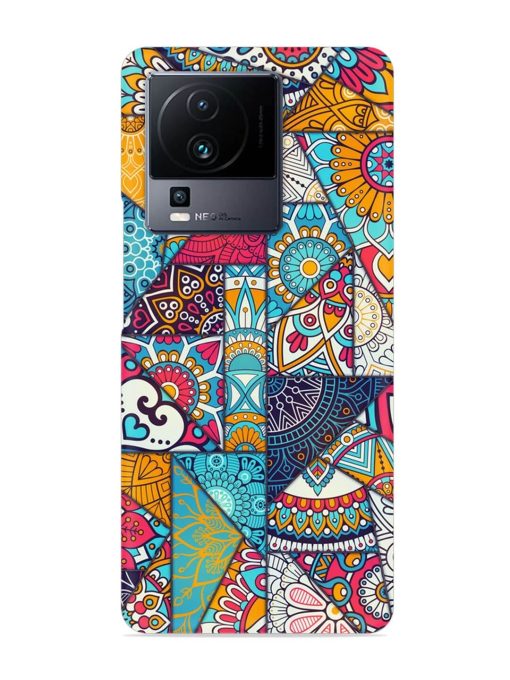 Patchwork Pattern Vintage Snap Case for Iqoo Neo 7 Pro (5G)