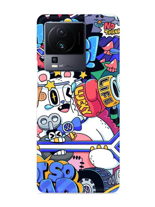 Universal Doodle Snap Case for Iqoo Neo 7 Pro (5G) Zapvi