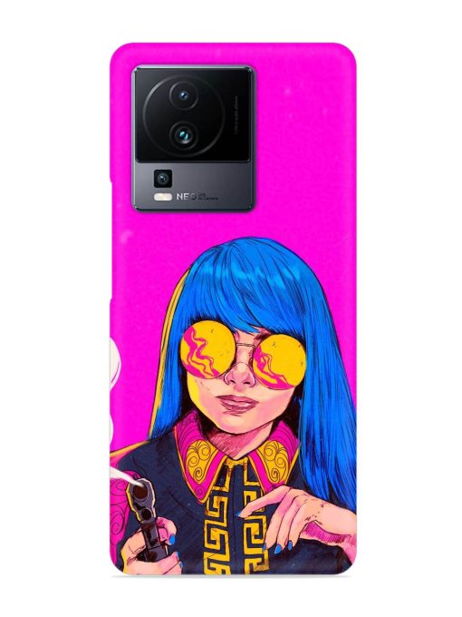 Aesthetic Anime Girl Snap Case for Iqoo Neo 7 Pro (5G)