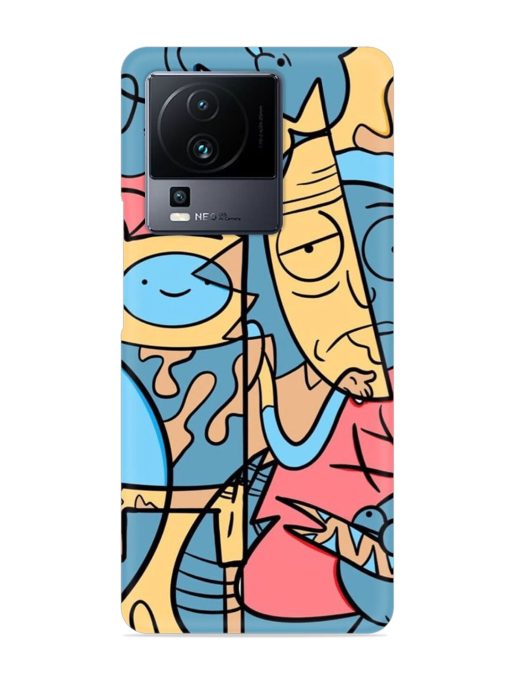 Silly Face Doodle Snap Case for Iqoo Neo 7 Pro (5G) Zapvi