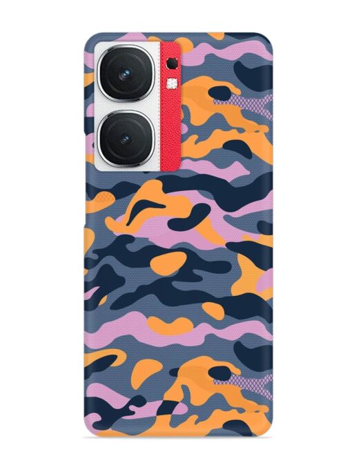 Camouflage Army Military English Orange Art Snap Case for Iqoo Neo 9 Pro (5G)