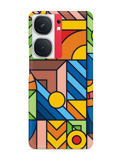 Colorful Geometric Snap Case for Iqoo Neo 9 Pro (5G)