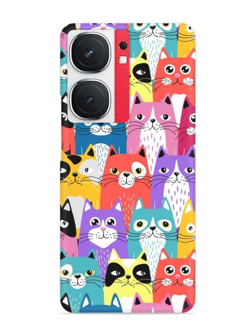 Funny Cartoon Cats Snap Case for Iqoo Neo 9 Pro (5G) Zapvi