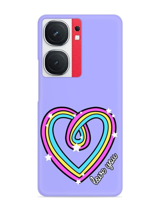 Colorful Rainbow Heart Snap Case for Iqoo Neo 9 Pro (5G)