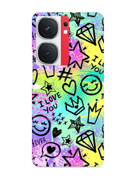 Bright Seamless Pattern Snap Case for Iqoo Neo 9 Pro (5G) Zapvi