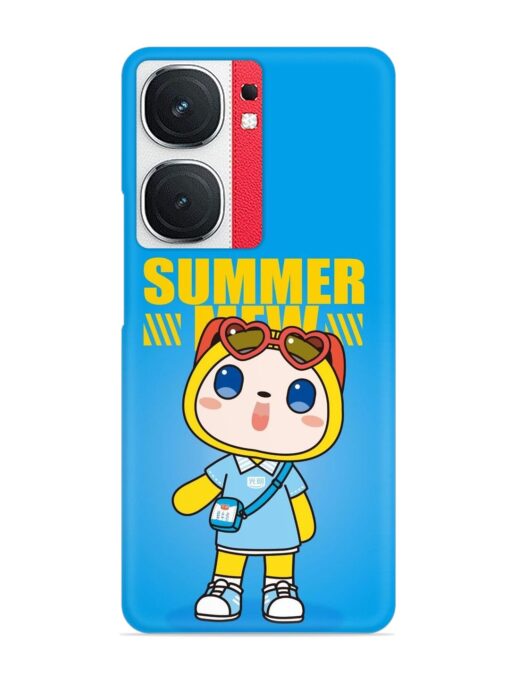 Summer Mew Cartoon Snap Case for Iqoo Neo 9 Pro (5G)