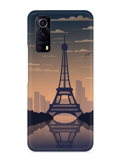 France Paris Eiffel Tower Gradient Snap Case for Iqoo Z3 (5G) Zapvi