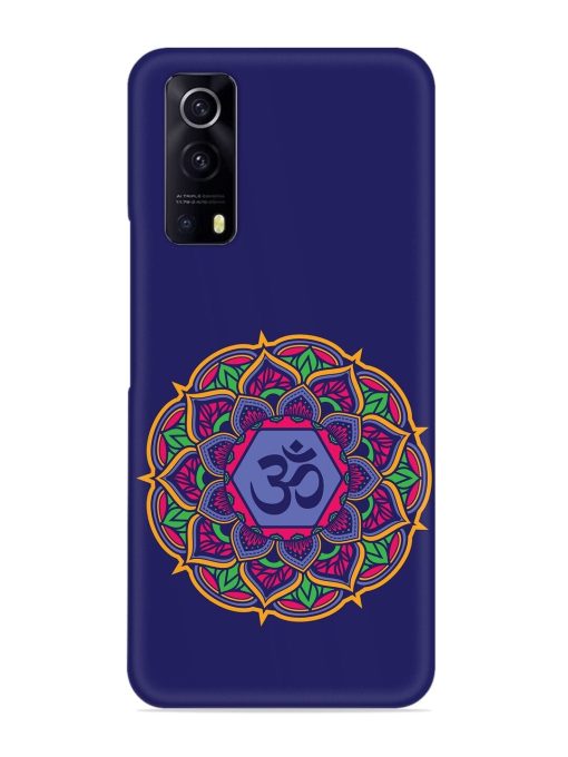 Om Mandala Art Blue Snap Case for Iqoo Z3 (5G) Zapvi