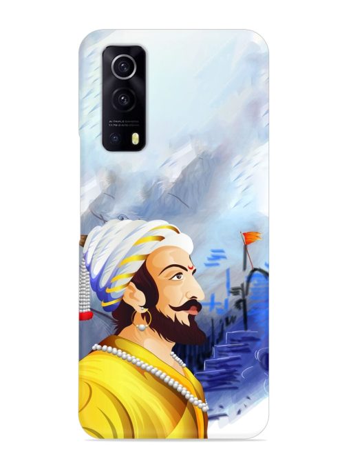 Shivaji Maharaj Color Paint Art Snap Case for Iqoo Z3 (5G) Zapvi