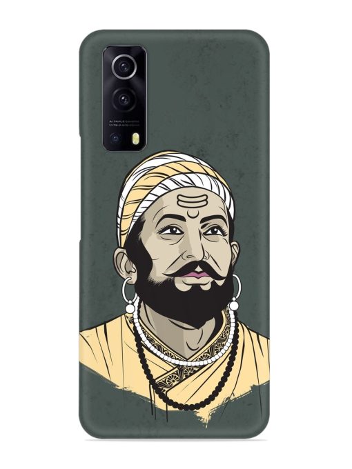 Shivaji Maharaj Vector Art Snap Case for Iqoo Z3 (5G)